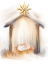 Picture of LYING IN A MANGER