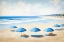 Picture of UMBRELLA BEACH DAY