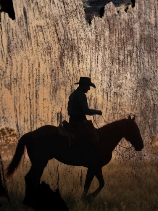 Picture of COWBOY SILHOUETTE WOOD 1