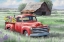 Picture of RED FLORAL TRUCK