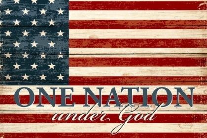 Picture of WOODEN FLAG ON NATION