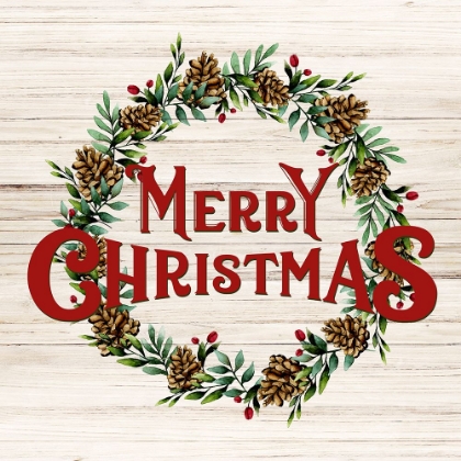 Picture of MERRY CHRISTMAS RED