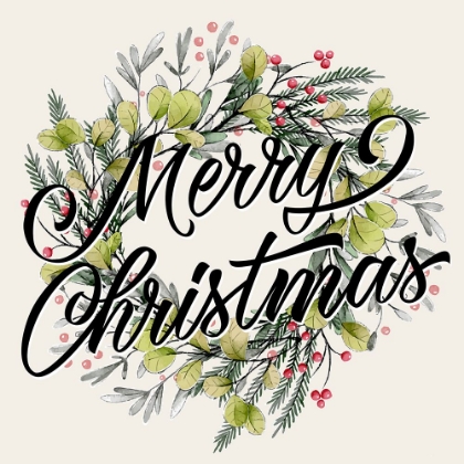 Picture of MERRY CHRISTMAS WREATH GREENS