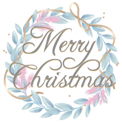 Picture of MERRY CHRISTMAS WREATH BLUE