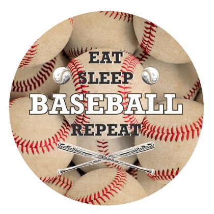 Picture of EAT SLEEP BASEBALL CIRCLE
