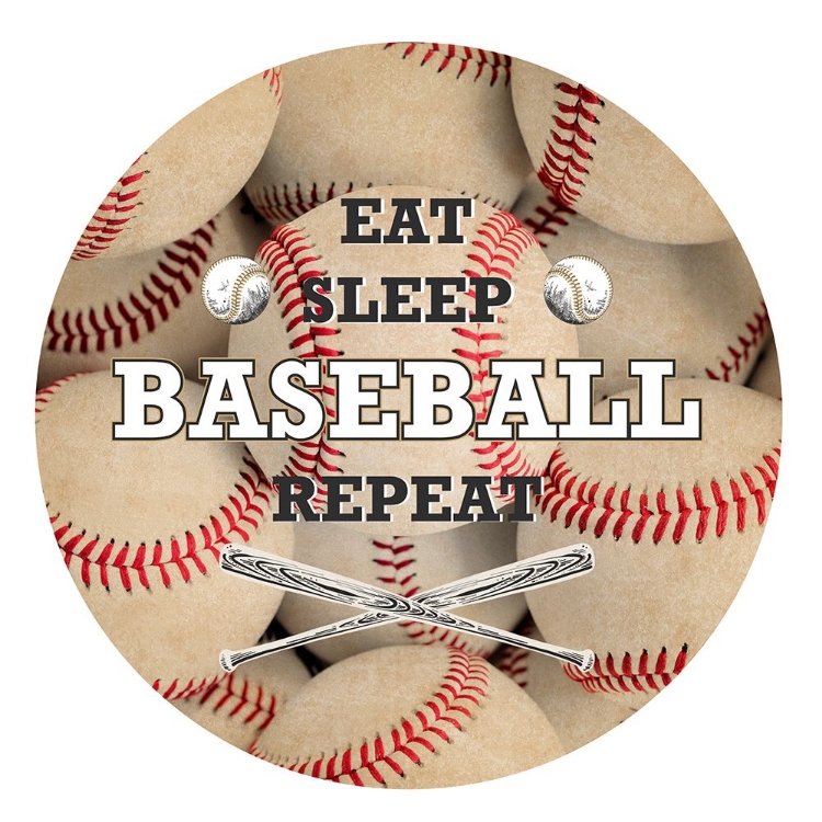 Picture of EAT SLEEP BASEBALL CIRCLE
