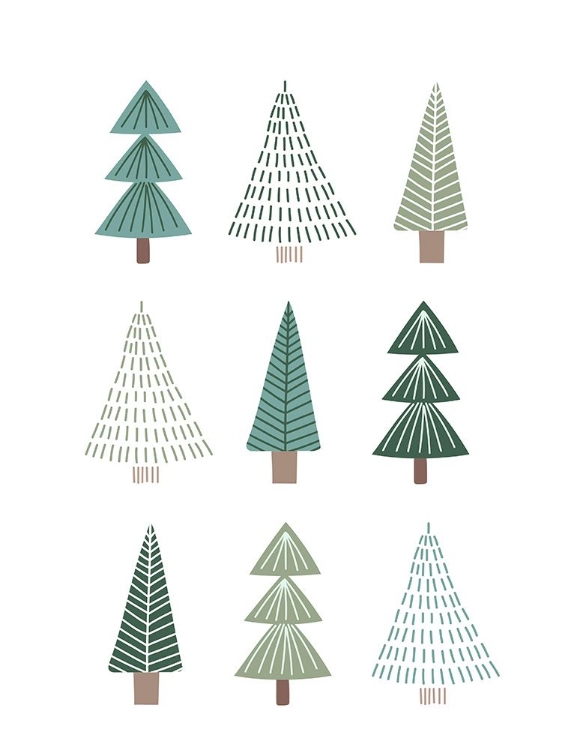 Picture of CHRISTMAS TREES GREEN