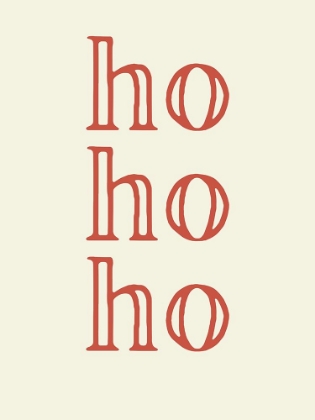 Picture of HO HO HO RED AND WHITE