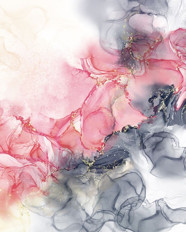 Picture of ALCOHOL INK BOLD PINK AND GREY 2