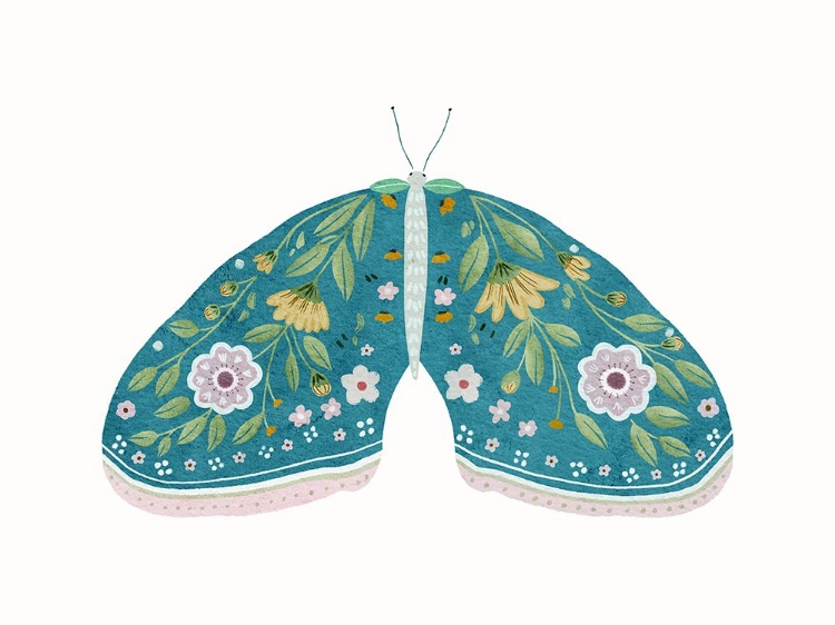 Picture of TEAL FLORAL MOTH 1