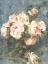 Picture of VINTAGE PINK ROSES BLUE BACKGROUND
