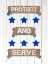 Picture of PROTECT AND SERVE BANNER
