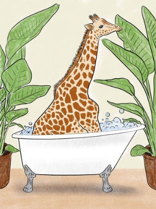 Picture of BATHING GIRAFFE