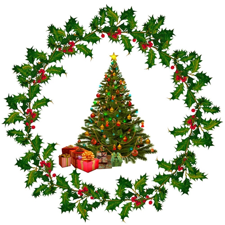 Picture of TREE AND WREATH