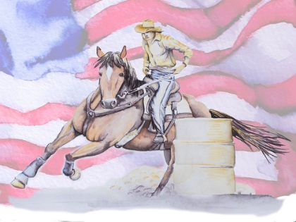 Picture of BARRELL RACING AMERICAN