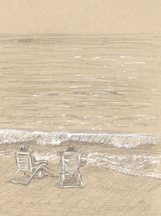 Picture of DRAWING COUPLE BEACH