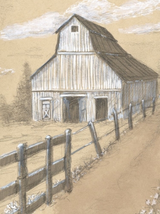 Picture of BARN FENCE VERTICAL DRAWING