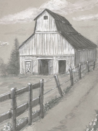 Picture of NATURAL BARN FENCE VERTICAL DRAWING