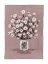 Picture of DAISIES ON DUSTY PINK CANVAS