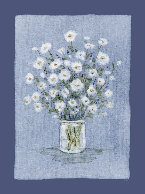 Picture of DAISIES ON FUTURE DUSK CANVAS