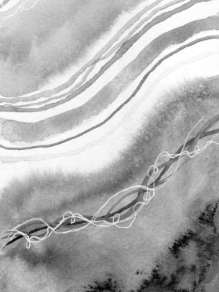 Picture of ABSTRACT BLACK AND WHITE WAVES