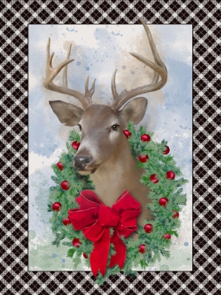 Picture of CHRISTMAS DEER WREATH