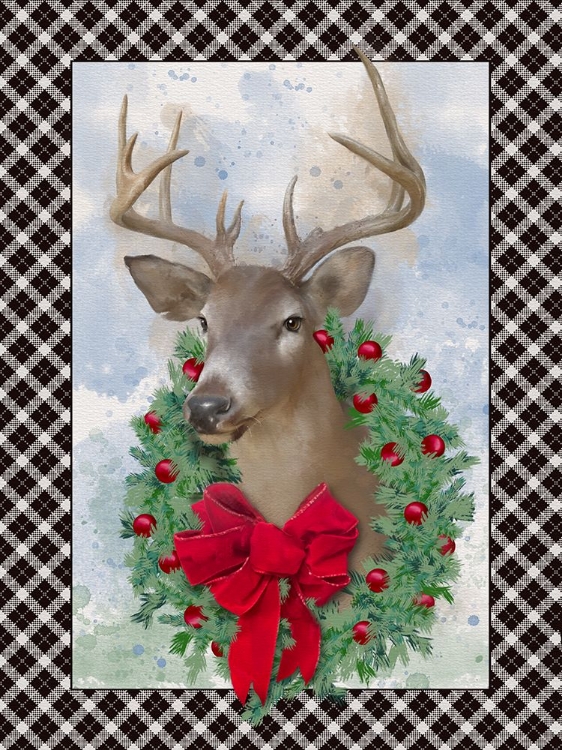 Picture of CHRISTMAS DEER WREATH