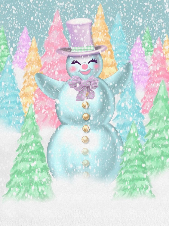 Picture of PASTEL SNOWMAN