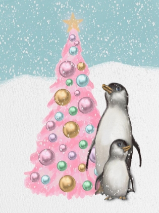 Picture of PASTEL PINK TREE PENGUINS