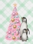 Picture of PASTEL PINK TREE PENGUINS PLAID