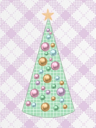 Picture of PASTEL PLAID TREE PLAID BACKGROUND