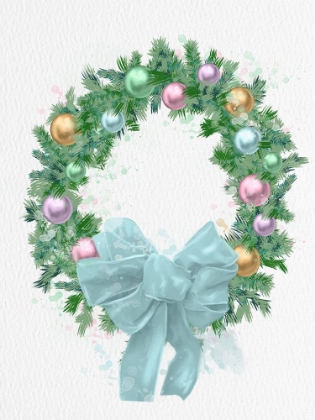Picture of PASTEL WREATH WATERCOLOR