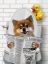 Picture of WHIMSY ANIMALS DOG ON TOILET WITH DUCKY 1