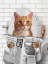 Picture of WHIMSY ANIMALS CAT ON TOILET