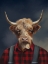 Picture of HIGHLAND COW OUTDOORSMAN