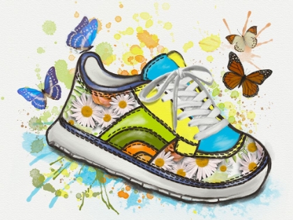 Picture of SNEAKER FLORAL BUTTERFLY