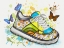 Picture of SNEAKER FLORAL BUTTERFLY