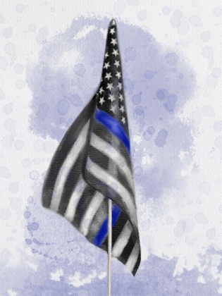 Picture of POLICE BLUE LINE FLAG