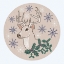 Picture of CHRISTMAS EMBROIDERY DEER