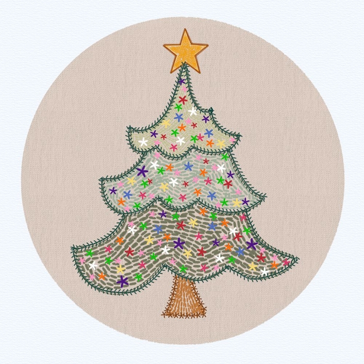 Picture of CHRISTMAS EMBROIDERY TREE 1