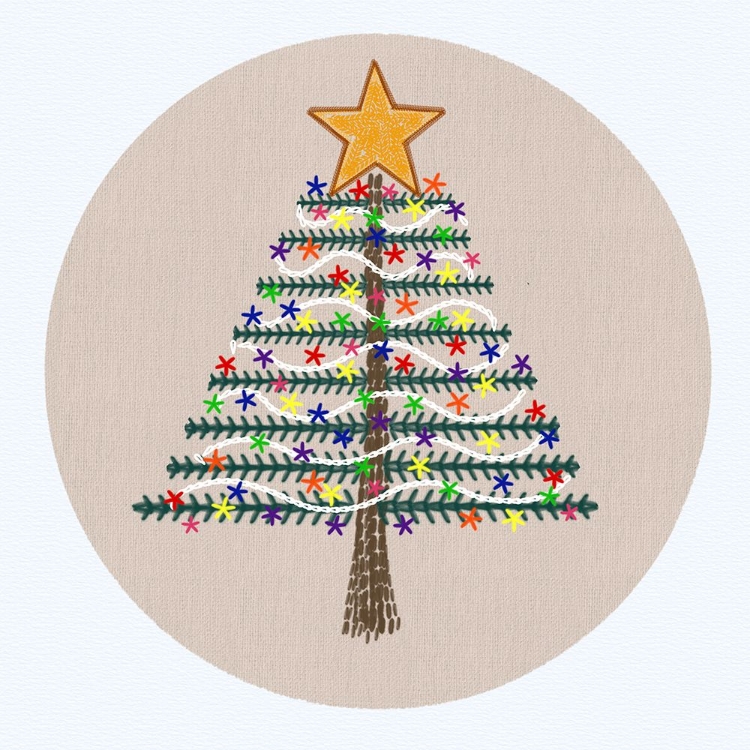 Picture of CHRISTMAS EMBROIDERY TREE 2