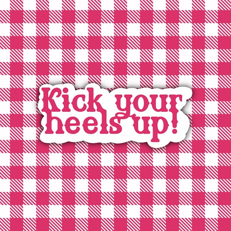 Picture of PINK PLAID KICK YOUR HEELS