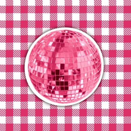 Picture of PINK PLAID DISCO BALL