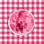 Picture of PINK PLAID DISCO BALL
