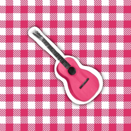 Picture of PINK PLAID GUITAR