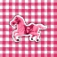 Picture of PINK PLAID HORSE