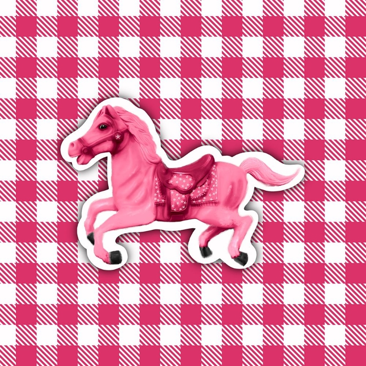 Picture of PINK PLAID HORSE