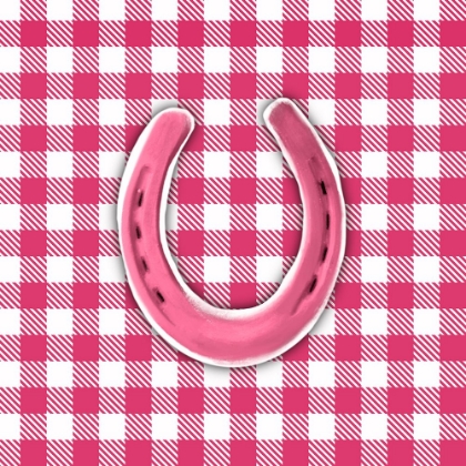 Picture of PINK PLAID HORSESHOE