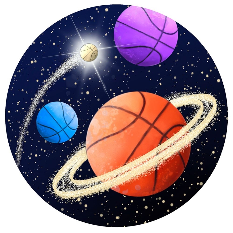 Picture of BASKETBALL SPACE PLANETS