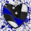 Picture of POLICE BLUE LINE HEART